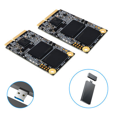 Geruisloze draagbare commerciële SSD MSATA harde schijf 64 GB tot 2 TB snelle gegevensoverdracht