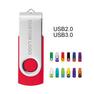 64g 32g 16g8g USB Flash Memory Disk 360 graden draaiende flash drive Enterprise logo