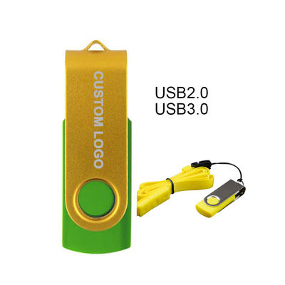 64g 32g 16g8g USB Flash Memory Disk 360 graden draaiende flash drive Enterprise logo